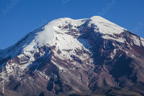 Chimborazo volcano and paramo