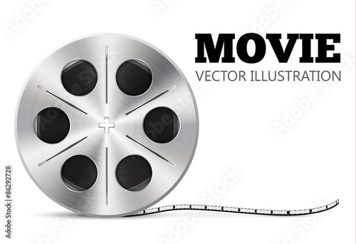 vector illustration of film roll