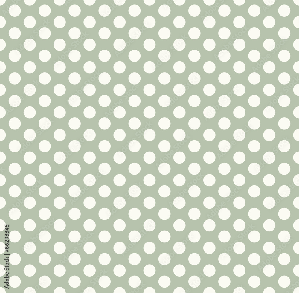 White background with black polka dots. Seamless pattern.