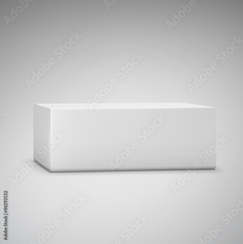 Wallpaper Mural vector illustration of White Package Box.Mockup. Torontodigital.ca