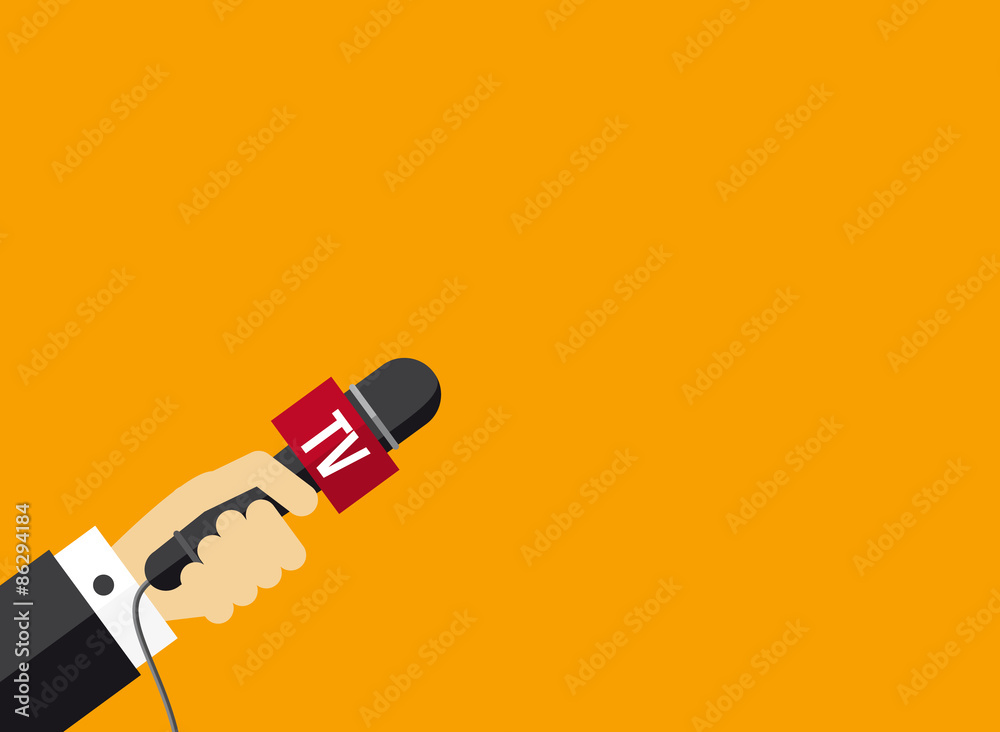 vector illustration of Journalists hand vector illustration of Journalists hand