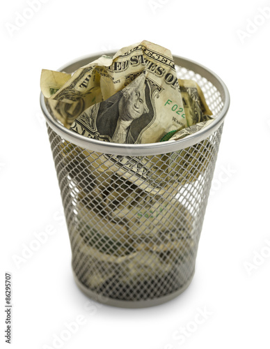 Money Trash Can