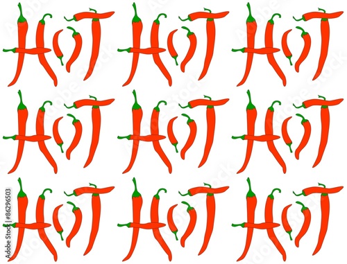 Red Hot Chilli Peppers - Illustration Pattern