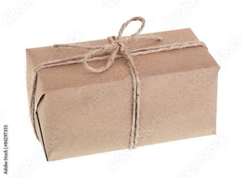 Brown Package Isolated