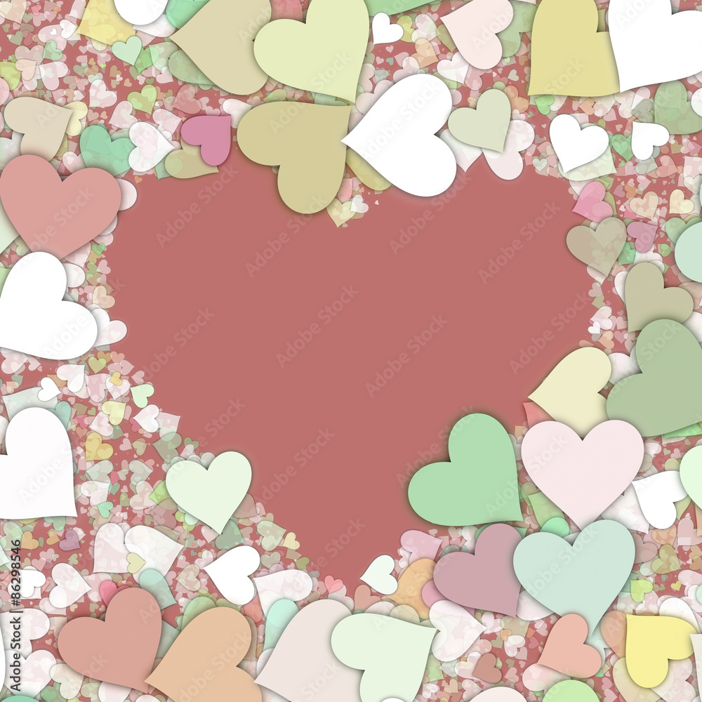 custom made wallpaper toronto digitalLove heart Valentine shape