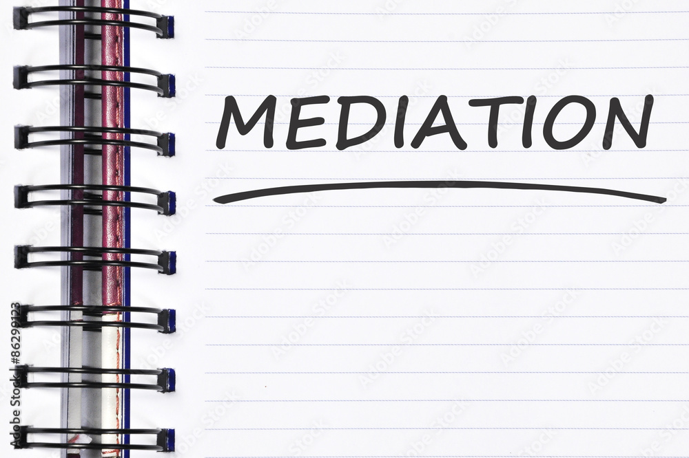mediation words on spring note book