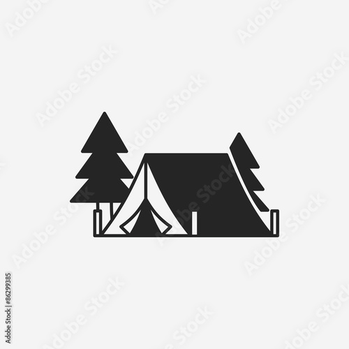 camping tent icon