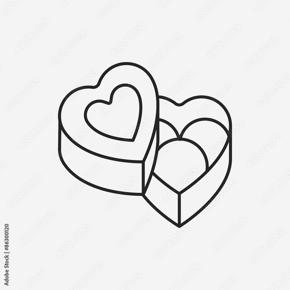 chocolate line icon chocolate line icon