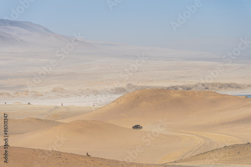 the Paracus National Reserve  Peru - Desert moutain view