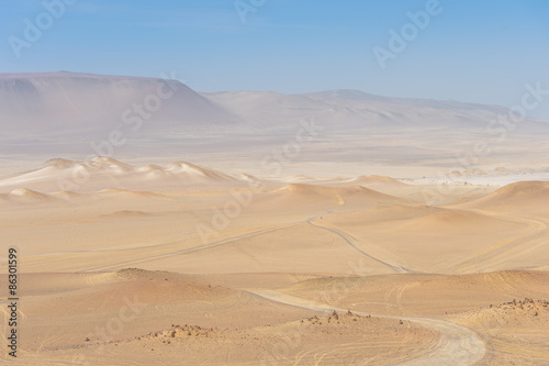 the Paracus National Reserve  Peru - Desert moutain view