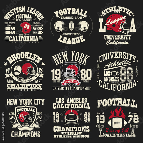 Football logo set