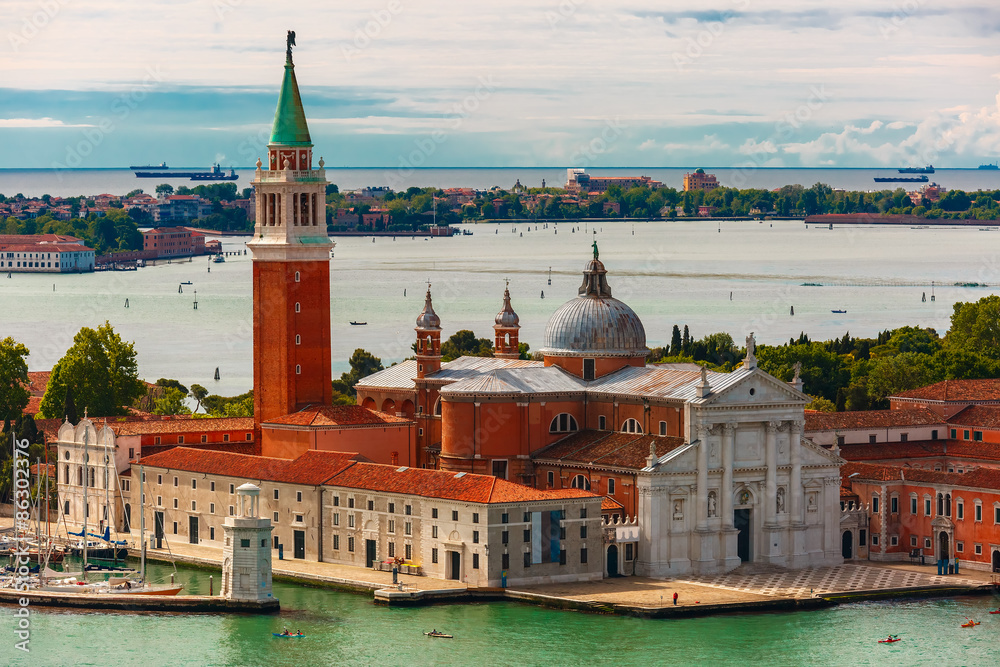 San Giorgio Maggiore island to Venice, Italy