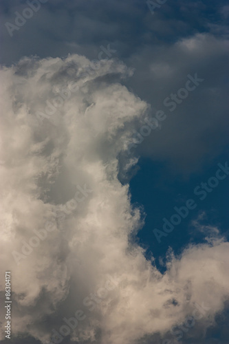 white fluffy clouds