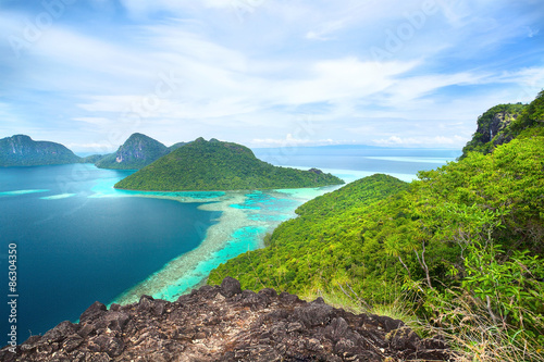 beautiful scenery on an island photo
