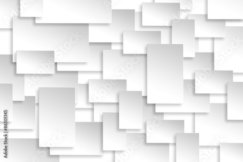 Abstract paper rectangle design silver background texture. © jayzynism