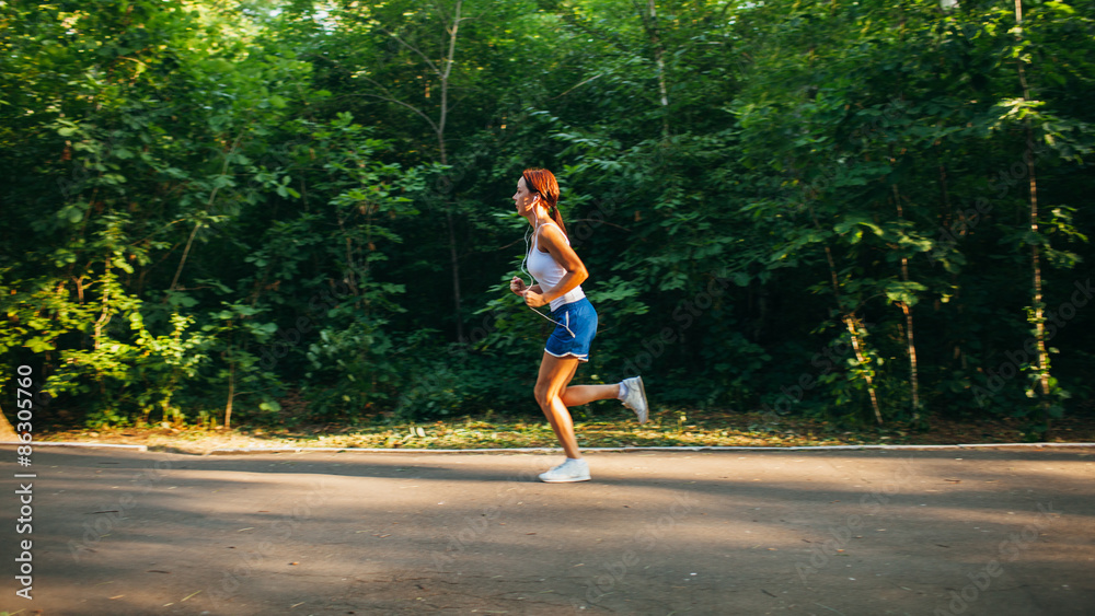 custom made wallpaper toronto digitalwoman running in the park
