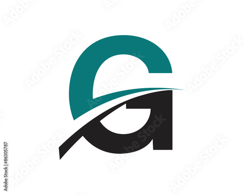 G Letter Swoosh Modern Logo