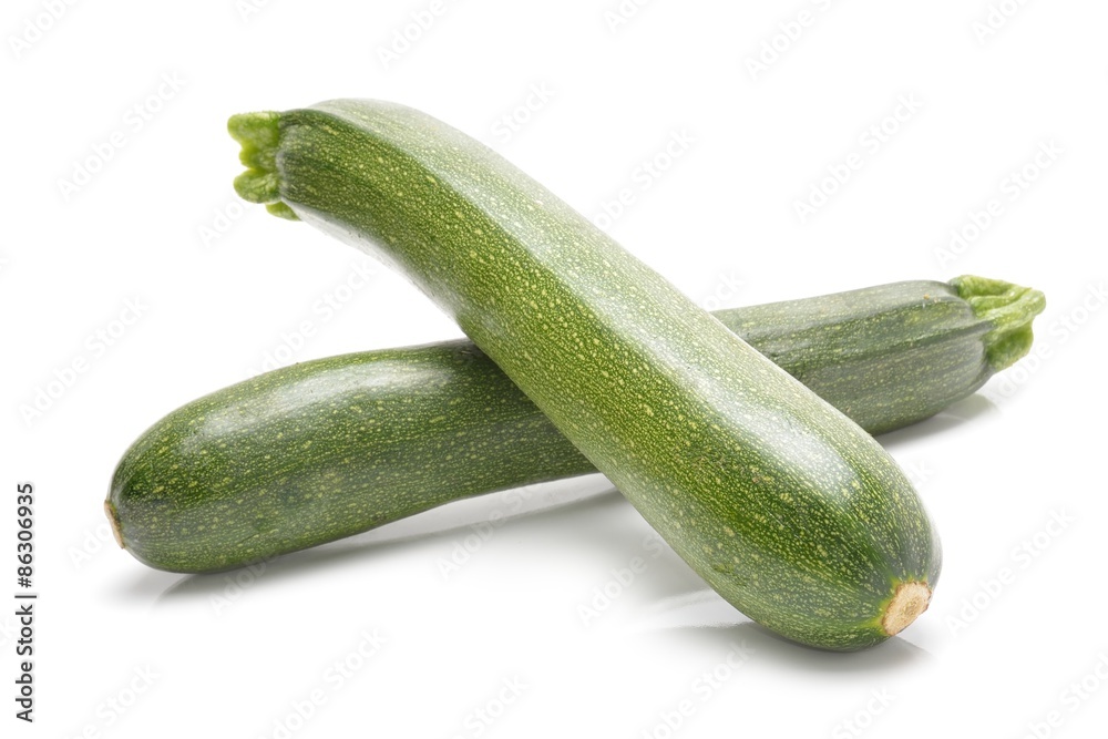 green zucchini isolated on white background green zucchini isolated on white background