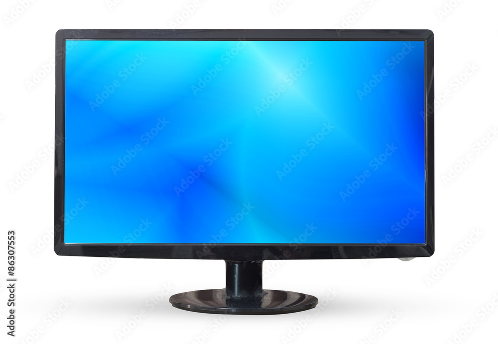 Television or monitor PC landscape isolated on white background. Television or monitor PC landscape isolated on white background.