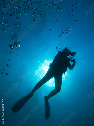 the diver in north Andaman, Thailand