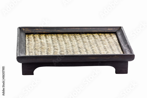 Image of thai bamboo woven tray