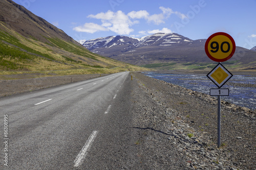 Obraz na płótnie Route 1 or the Ring Road in Iceland