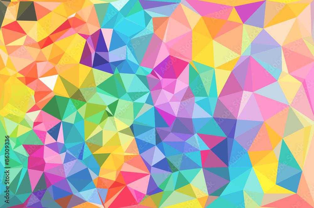 Colorful flower polygonal mosaic. Colorful flower polygonal mosaic.