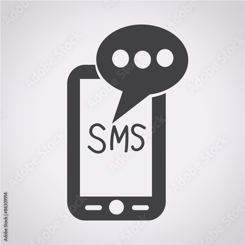 Mobile sms text message mail icon