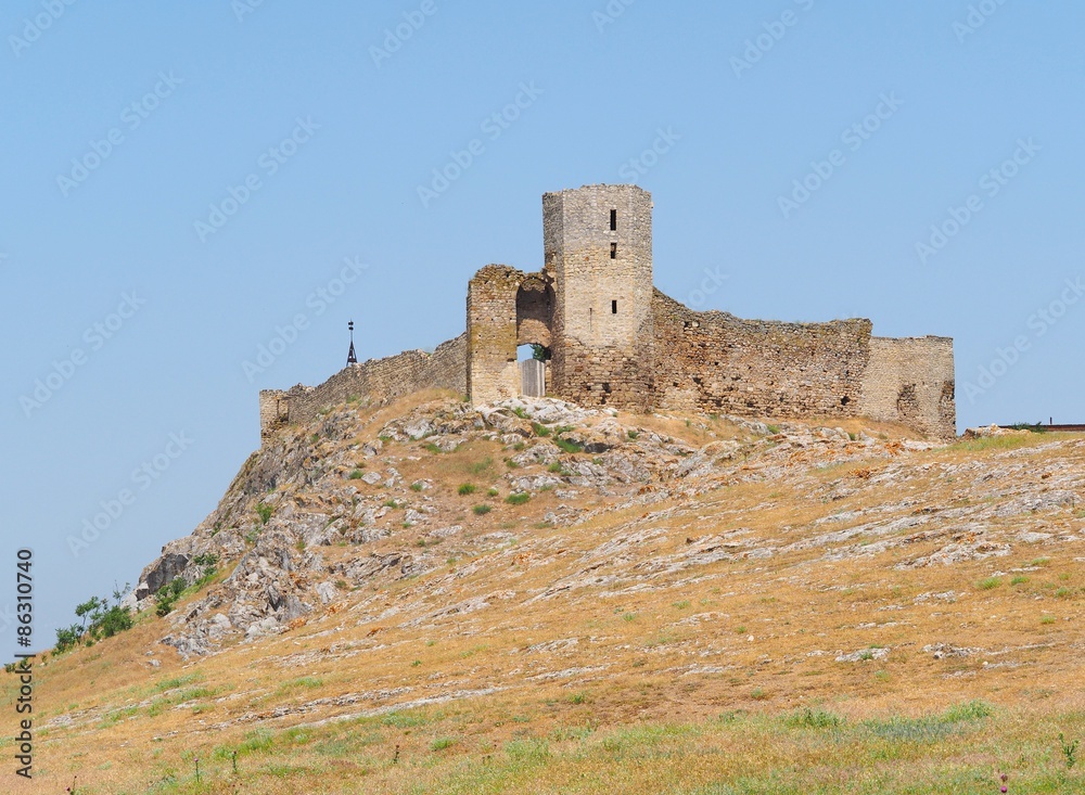 Ruins of Enisala - medieval fortress in Dobrogea, Romania