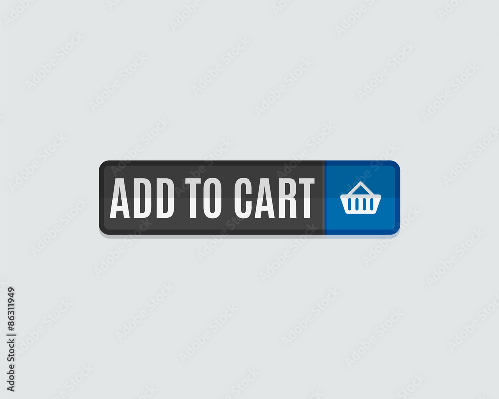 Add to cart web button, online shopping, flat design Add to cart web button, online shopping, flat design