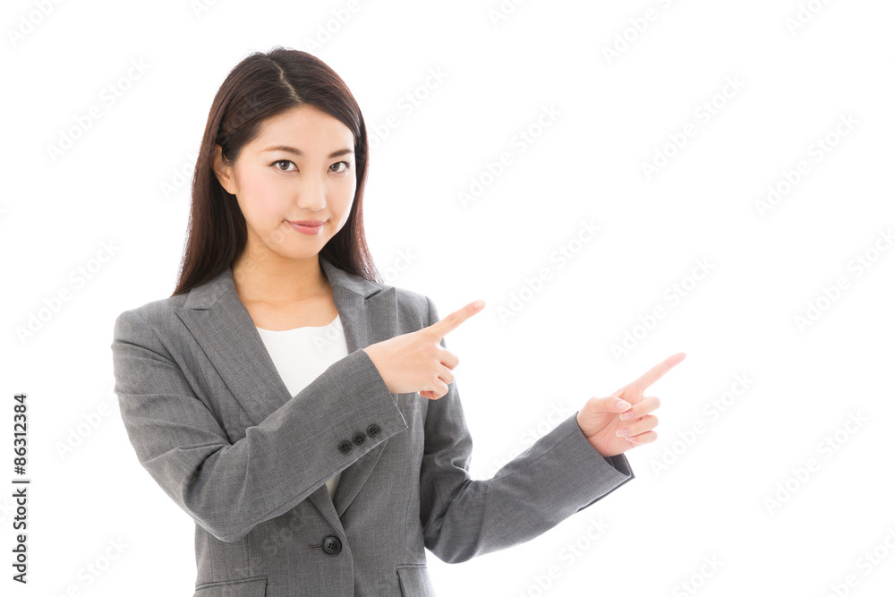 asian businesswoman isolated on white background asian businesswoman isolated on white background