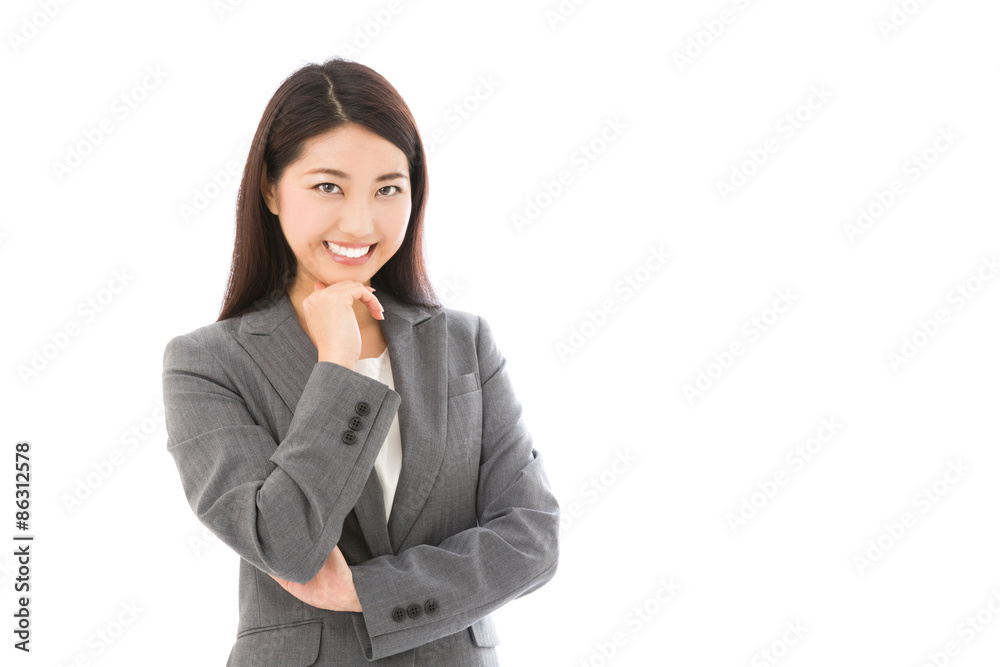 asian businesswoman isolated on white background asian businesswoman isolated on white background
