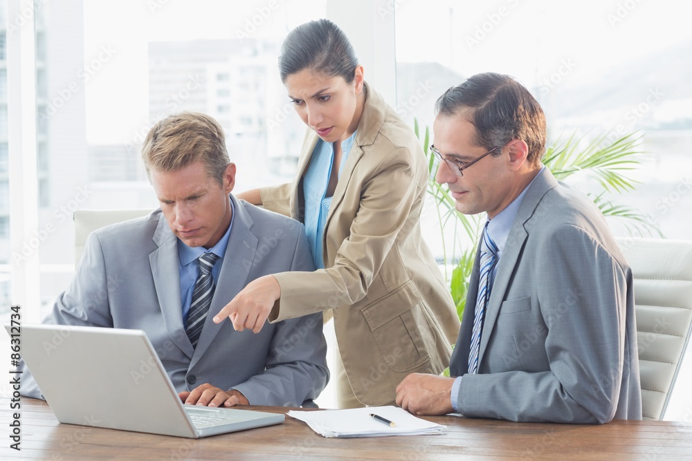 Obraz premium Business partners working together