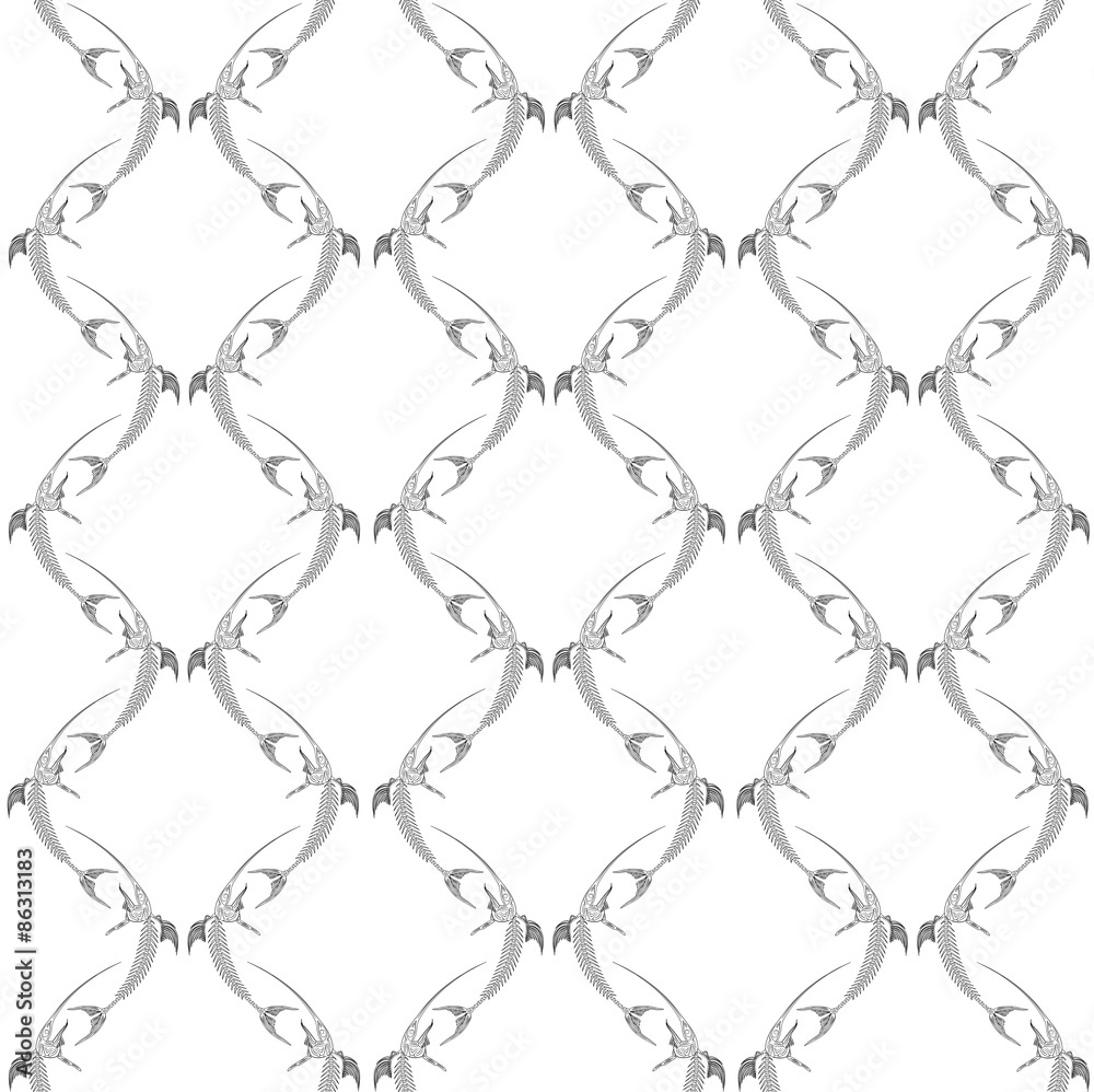 Fototapeta premium Fish skeleton