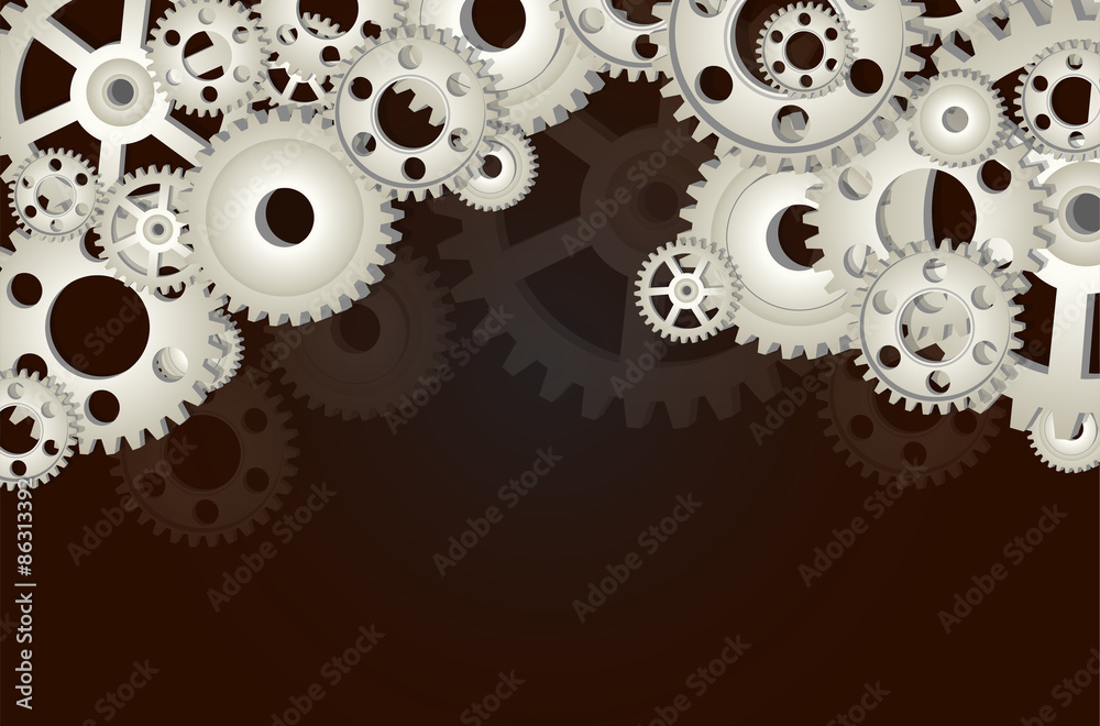 Gear wheels background Gear wheels background