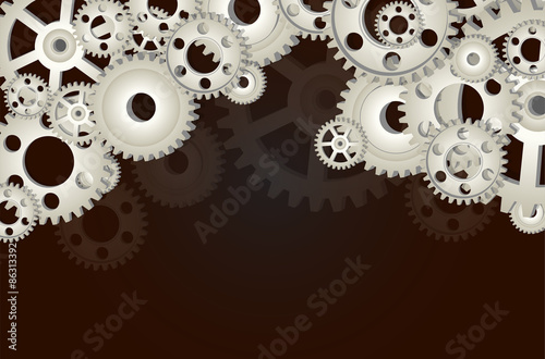 Gear wheels background