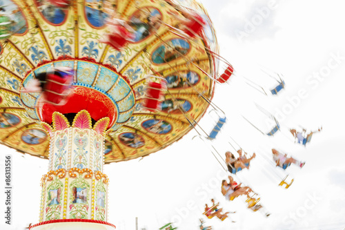 Colorful merry-go-round.
