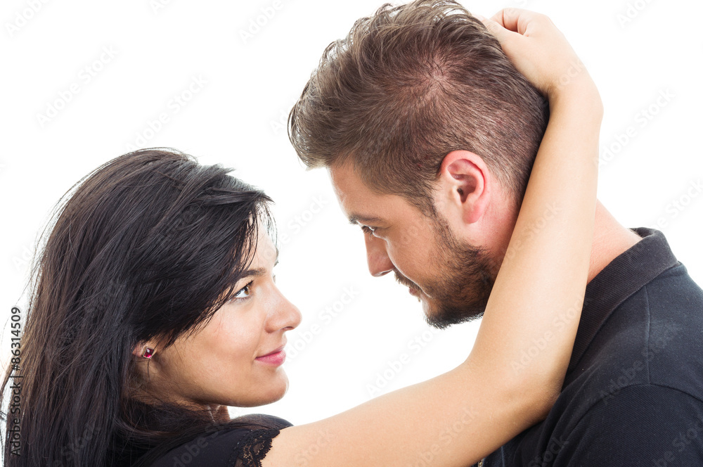 Couple inlove looking at each other Couple inlove looking at each other