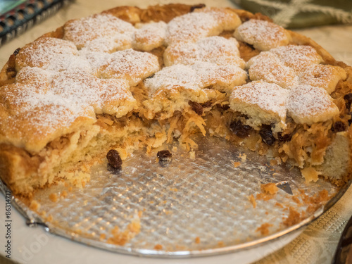 Polish apple cake