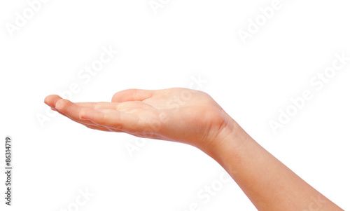 Картината върху платно Giving hand isolated