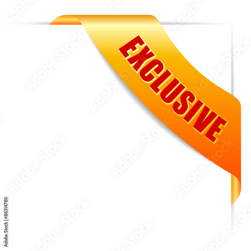 Exclusive corner ribbon
