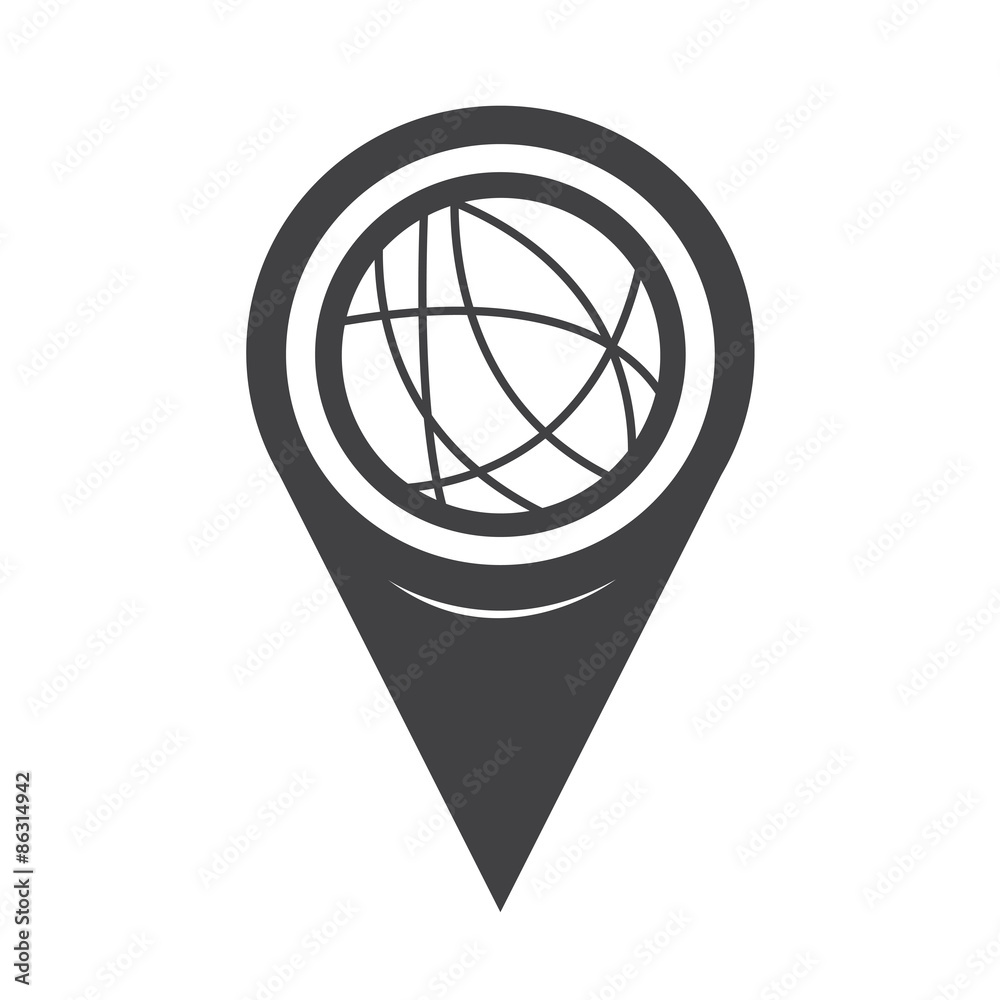 Map Pointer Global Social Network Icon Map Pointer Global Social Network Icon