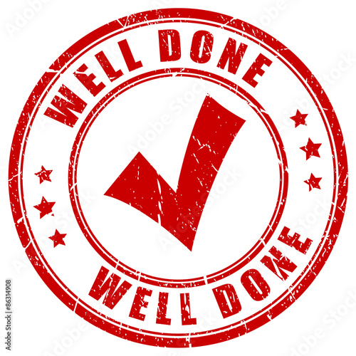 Well done stamp
