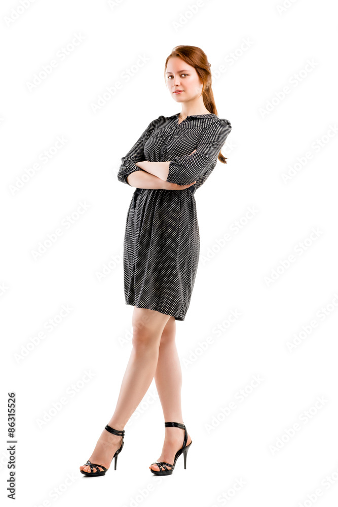 Full length portrait of a confident young female Full length portrait of a confident young female