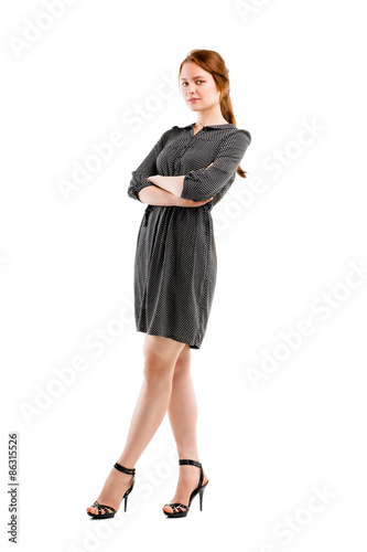 Full length portrait of a confident young female