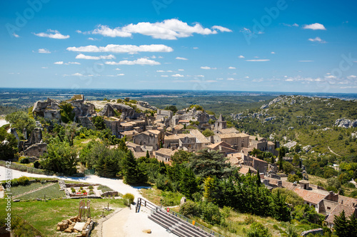 Photos Castle Les Baux de-Provence, Provence, France on warm sunny day