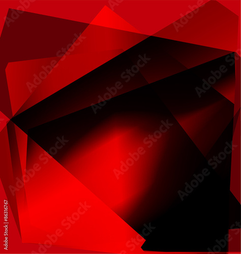 Abstract Red Geometric Background. Vector Illustration 