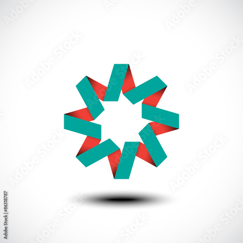 Business abstract icon. Vector illustration