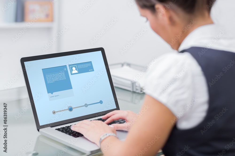 Composite image of website interface Composite image of website interface