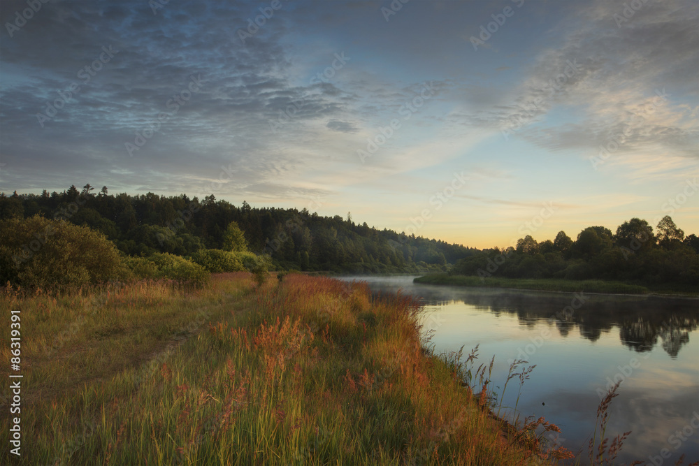 Landscape at dawn